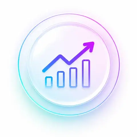 Rising chart icon for the sales process