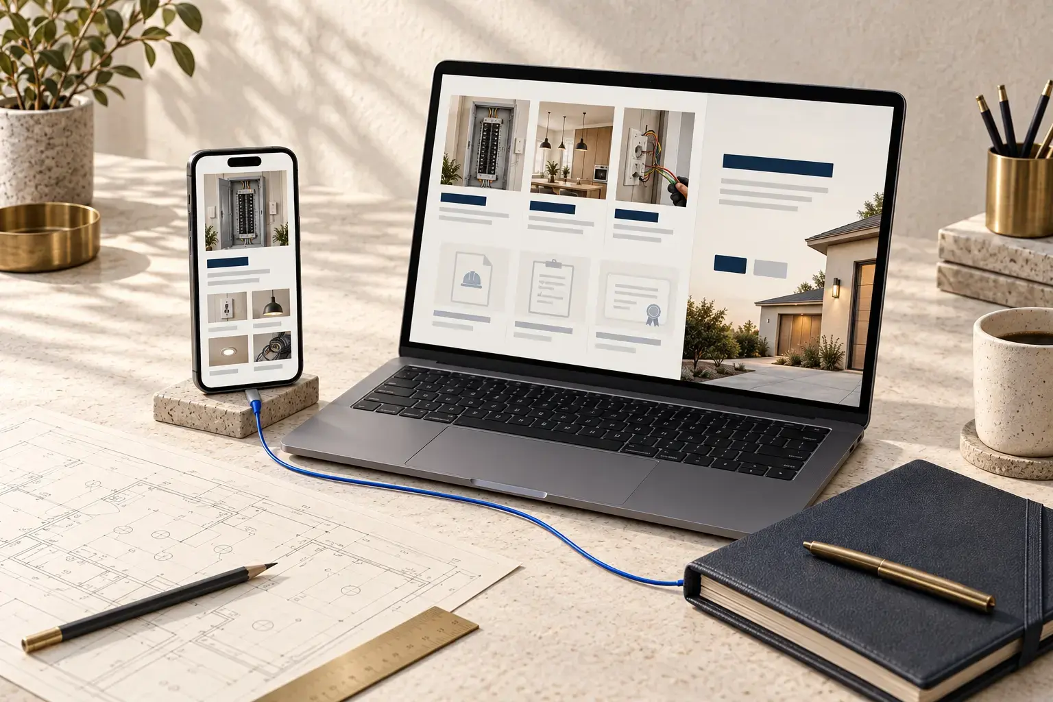 Illustrative owner-query results mixing contractor and recruitment pages, not an electrical Maps study.