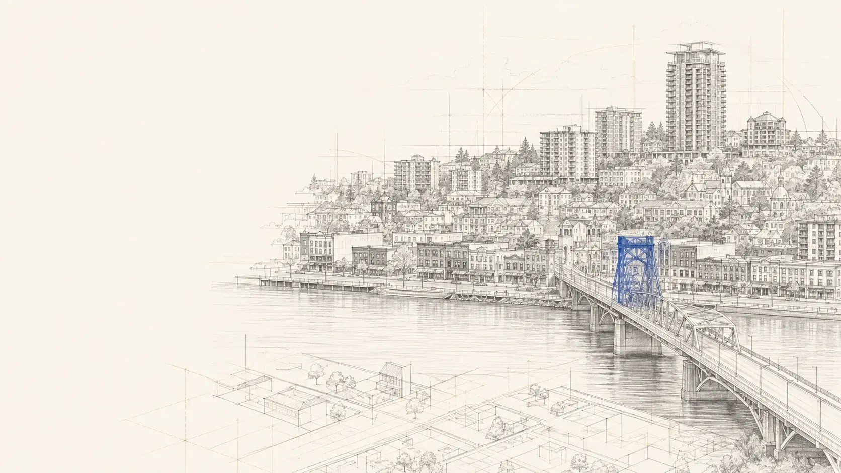 Conceptual architectural illustration for the New Westminster service market